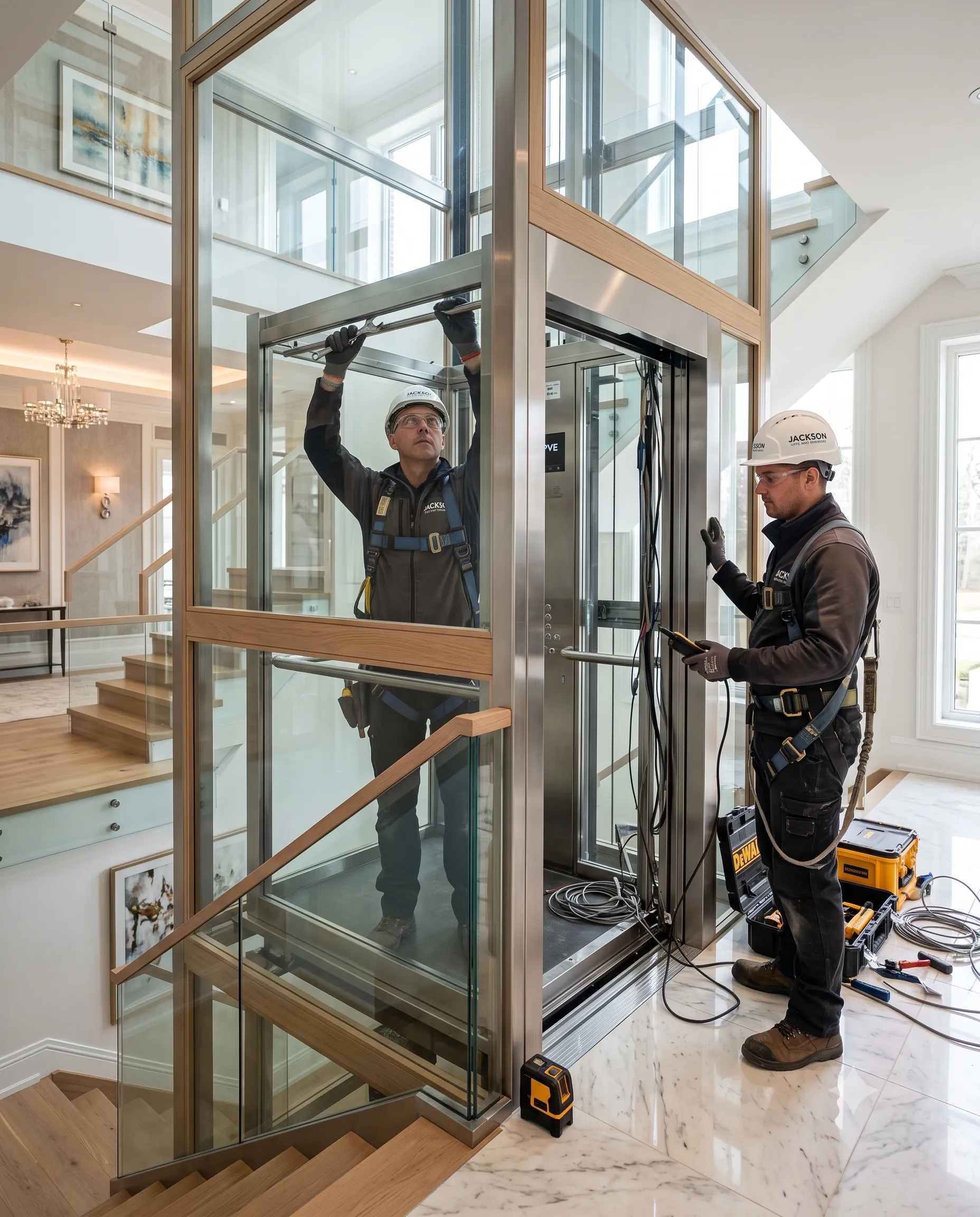 Home lift installation process